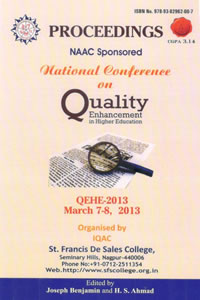 Proceedings of NAAC Sponsored National Conference on Quality Enhancement in Higher Education